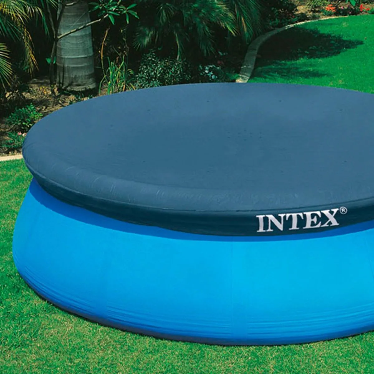 Intex Zwembad Afdekzeil Ø457cm Easy Set - Donkerblauw