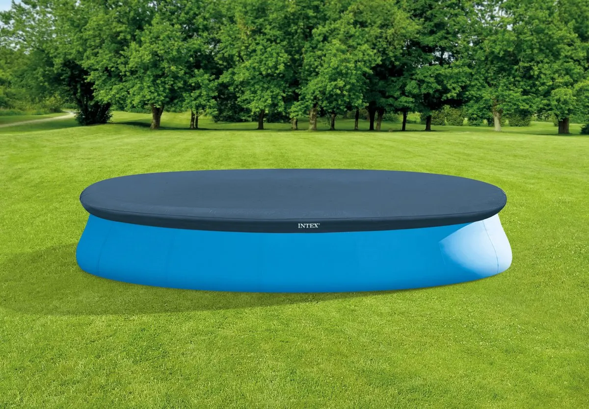 Intex Zwembad Afdekzeil Ø457cm Easy Set - Donkerblauw