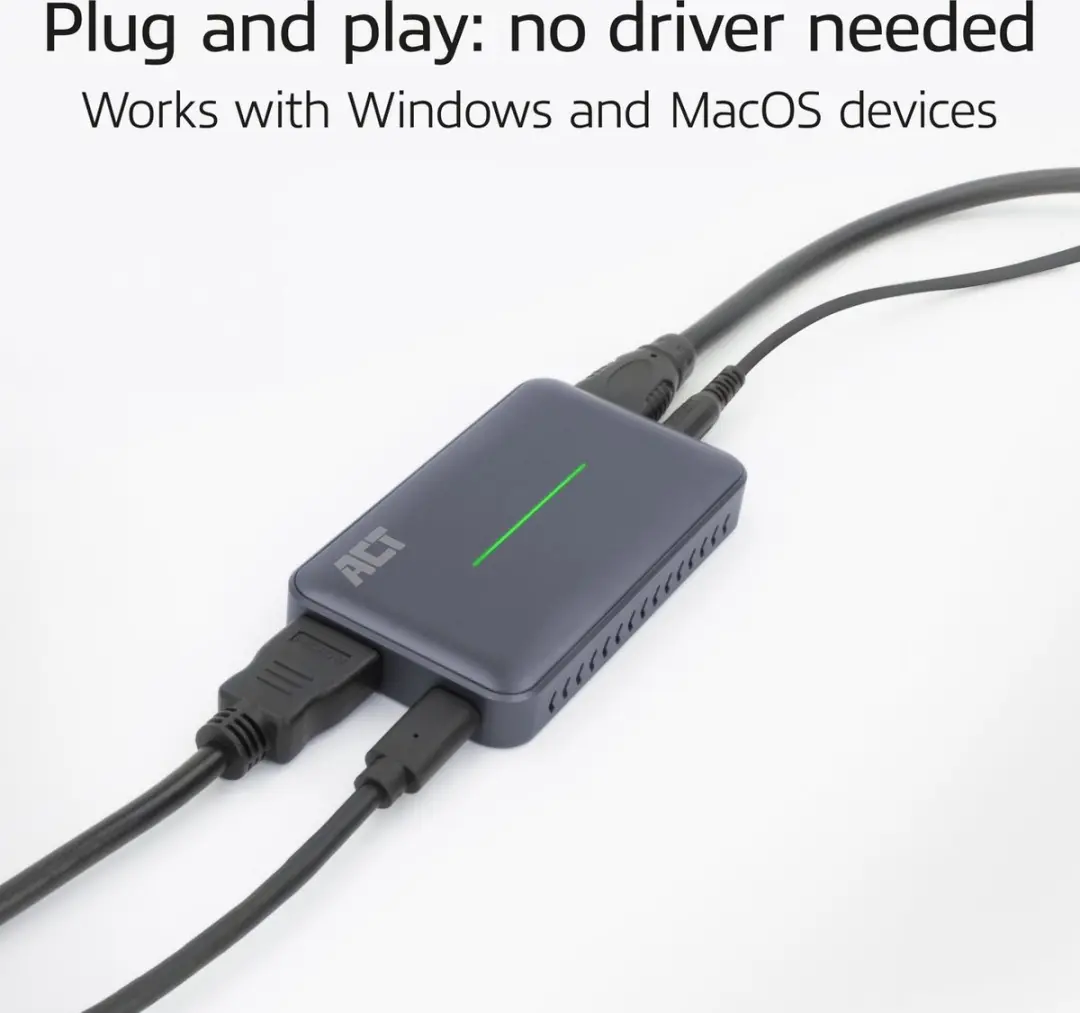 ACT AC7600 USB-C Video Capture Kaart - HDMI 4K@60Hz - afbeelding 6 van 6