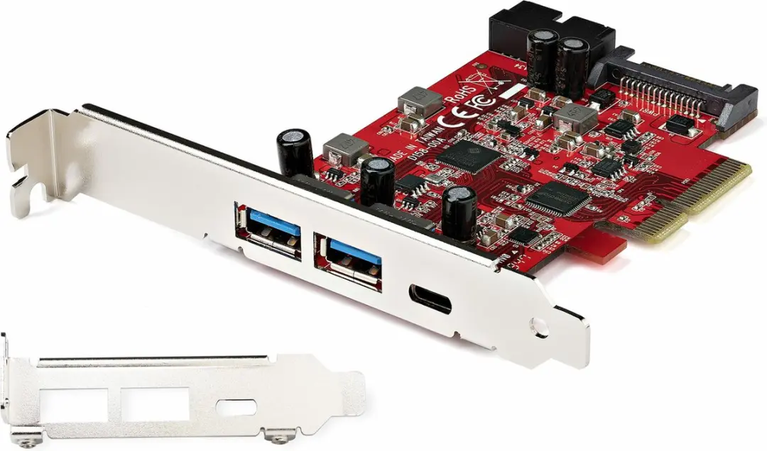 Startech PEXUSB312A1C1H USB 3.1 PCIe Kaart - 10Gbps - 2x USB/1x USB-C