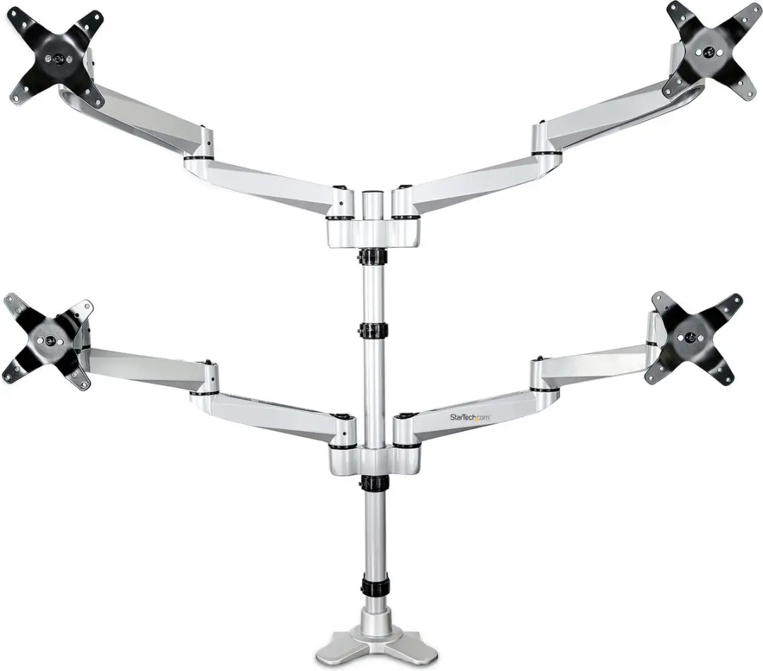 Startech ARMQUADPS Monitorbeugel 4x 27" - Grijs