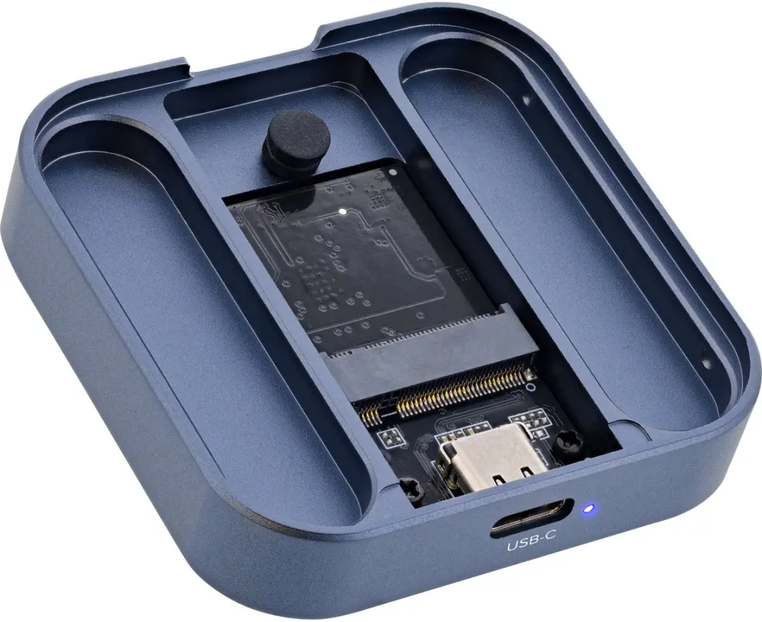 InLine Clip Case Magnetic USB-C M.2 2230 SSD Behuizing - Grijs
