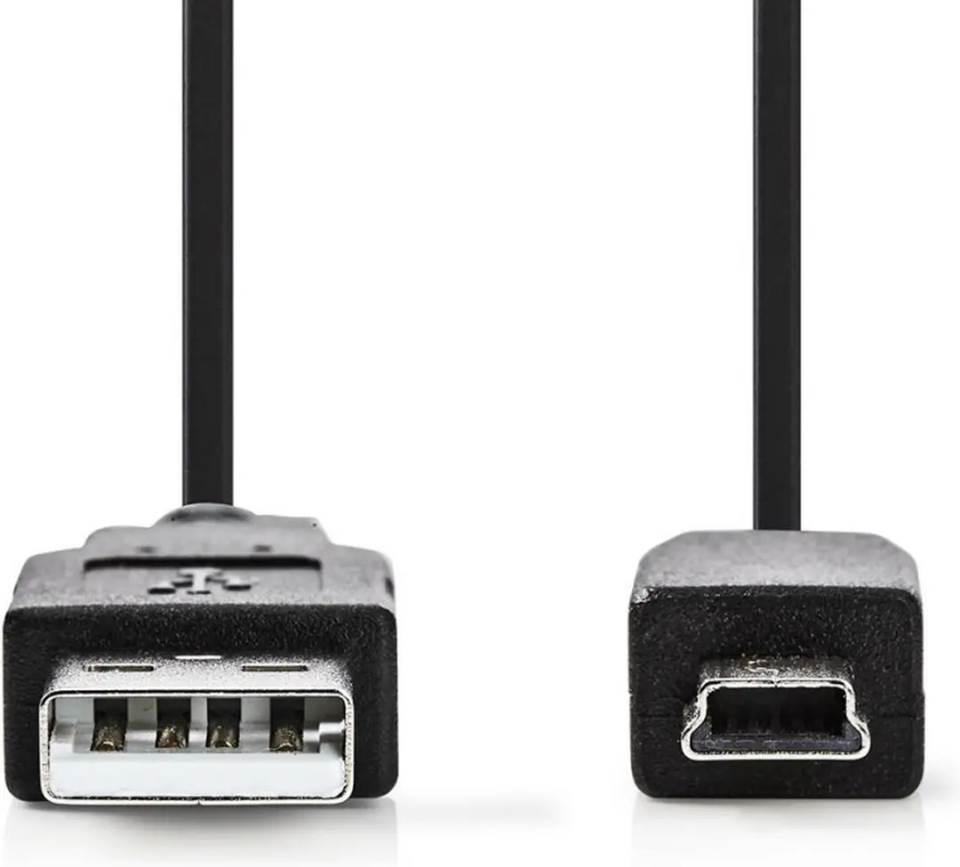 Nedis USB 2.0 Kabel USB-A naar Mini-B 5-pins - 2m - Zwart