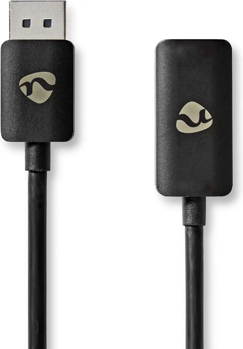 Nedis DisplayPort naar HDMI Adapter 8K 30Hz - 20cm - Zwart