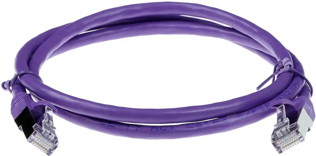 ACT Paarse CAT6A Patchkabel 3m - FB8703