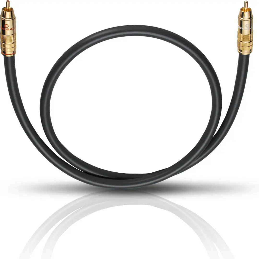 Oehlbach Cinch Audio Kabel 1.00m Antraciet