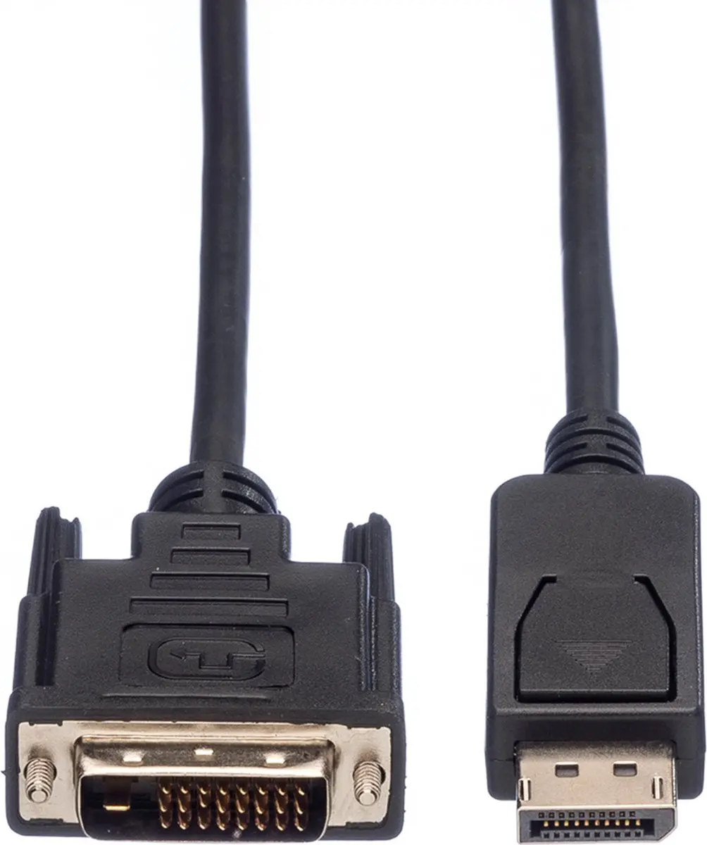 Value DisplayPort Kabel DP naar DVI 1,5m - Zwart