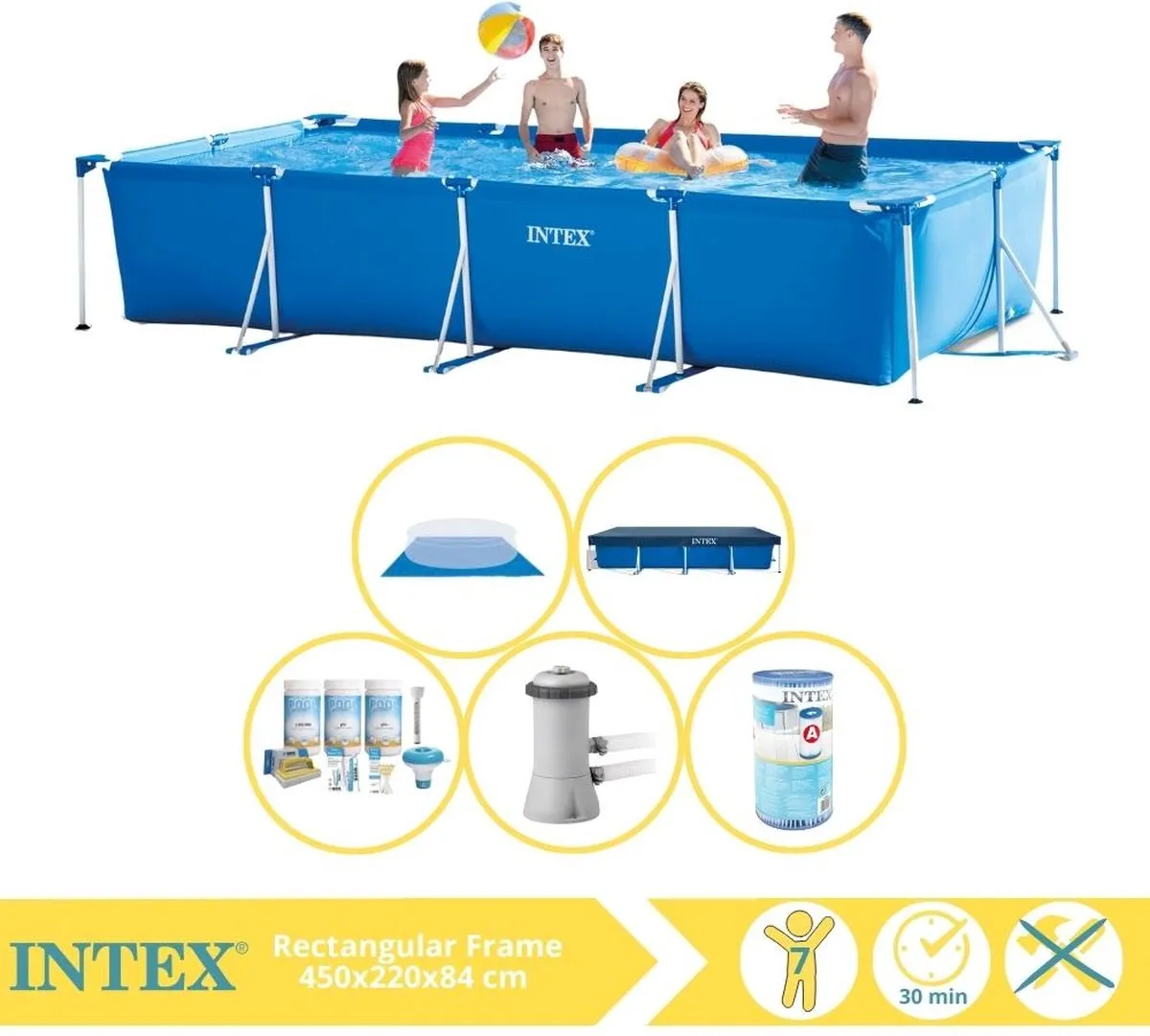 Intex 28273NP Opzetzwembad 450x220x84cm