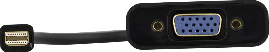 Deltaco DP-VGA13-K Mini DisplayPort-naar-VGA-adapter - Full HD 60Hz - Zwart