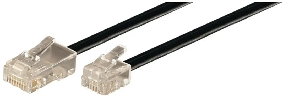 InLine ISDN Kabel RJ12-RJ45 10m - Zwart