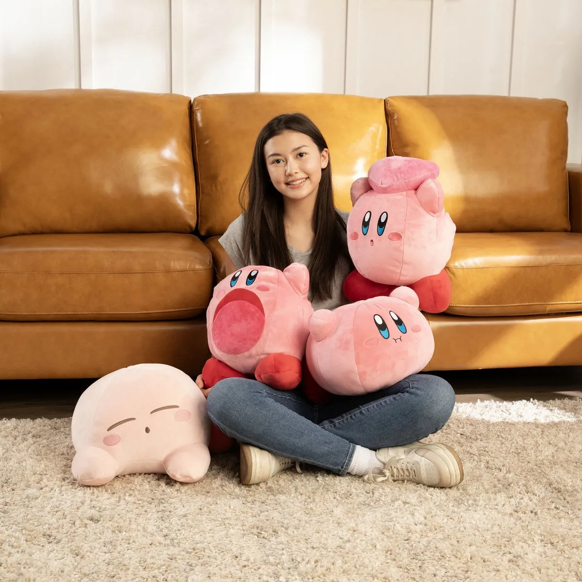Tomy Kirby Mocchi-Mocchi Knuffel 30cm - Roze