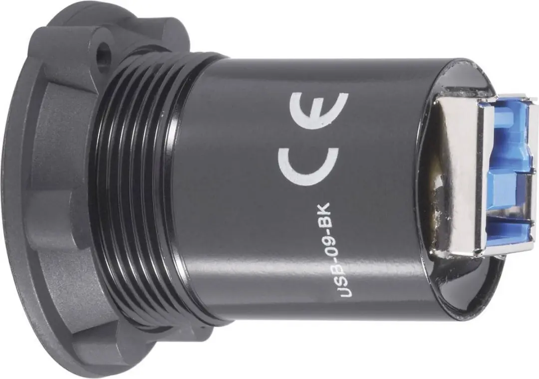 Tru Components USB-inbouwbus 3.0 USB-09-BK - Zwart