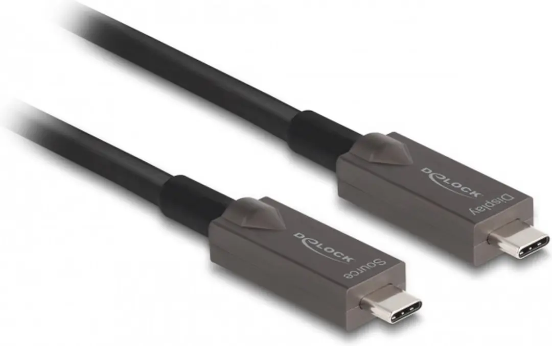 Delock Active Optical USB-C Kabel 3m - Zwart