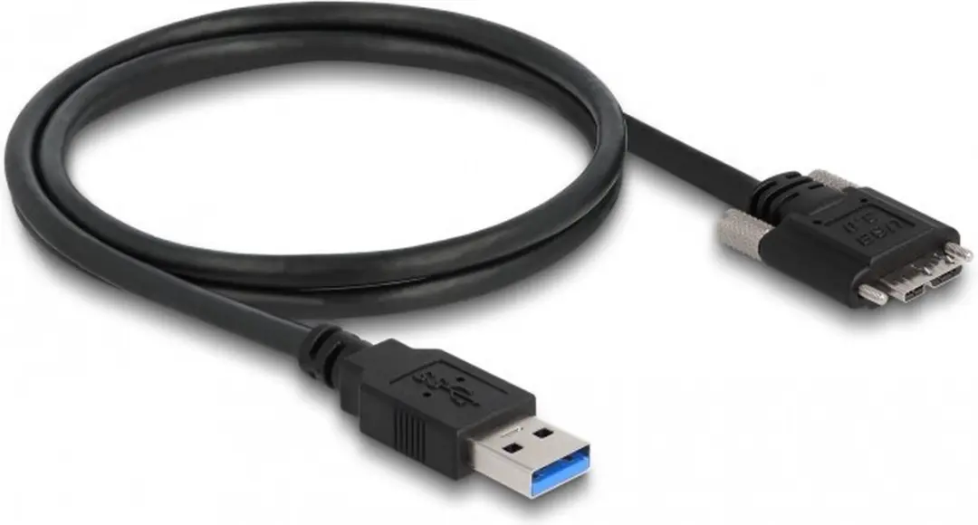 Delock USB 3.0 Type-A naar Micro-B Kabel 1m - Zwart