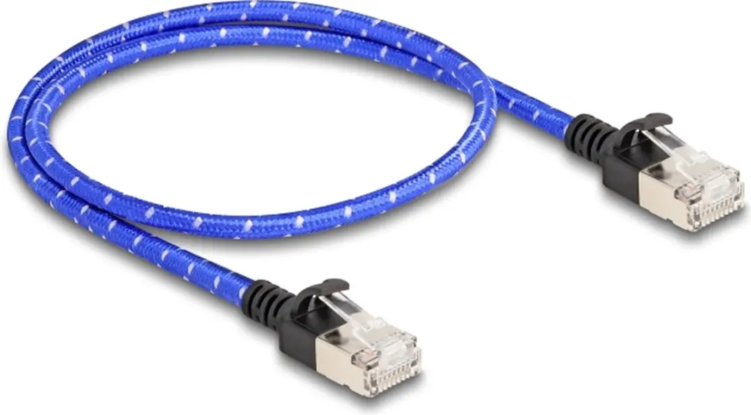 Delock Cat.6A U/FTP Netwerkkabel 0,5m - Blauw