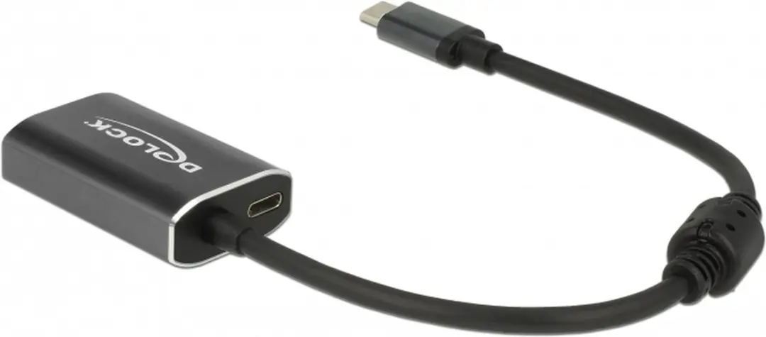 Delock USB-C naar VGA & PD Adapter 1920x1200 - 0,2m - Zwart