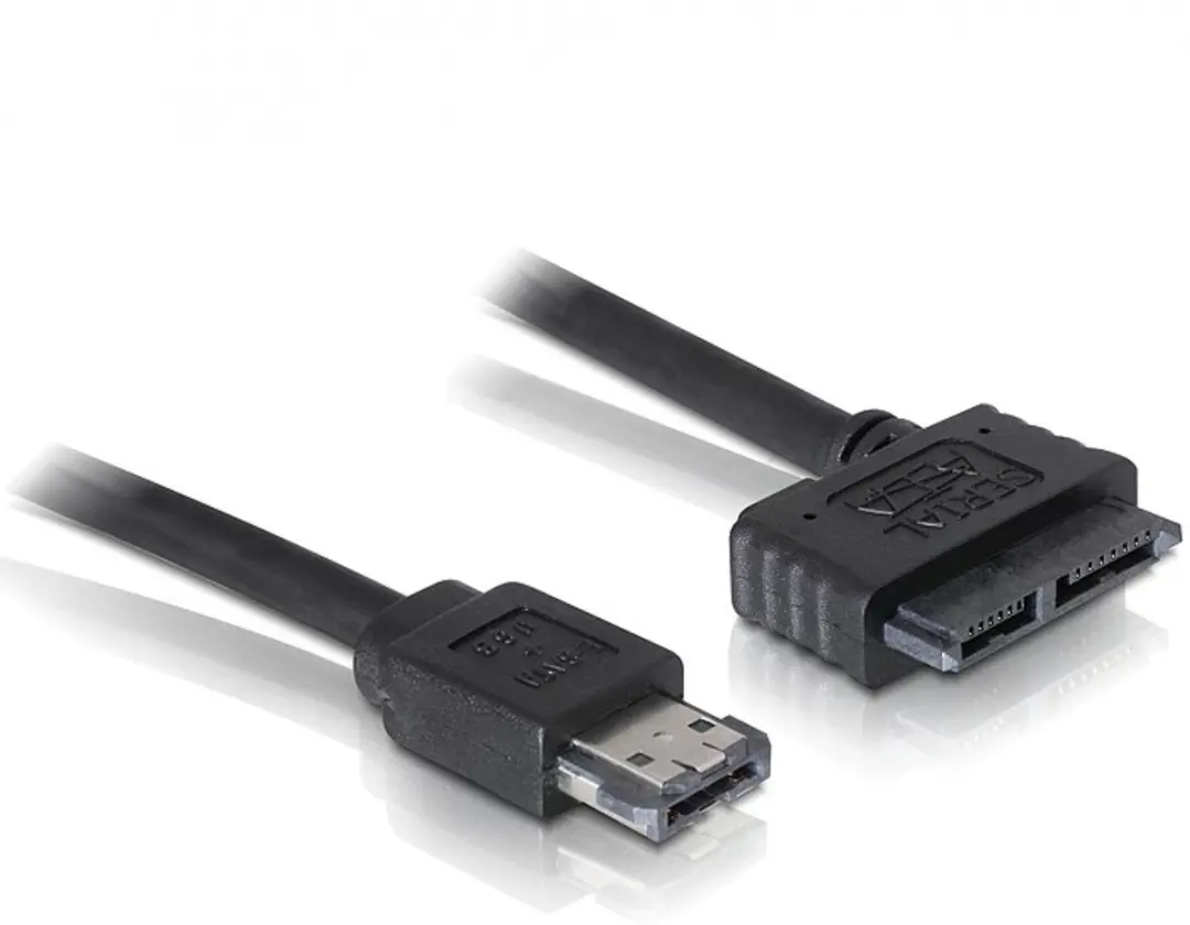 Delock Kabel eSATAp Slimline SATA 13 Pin 0,5m