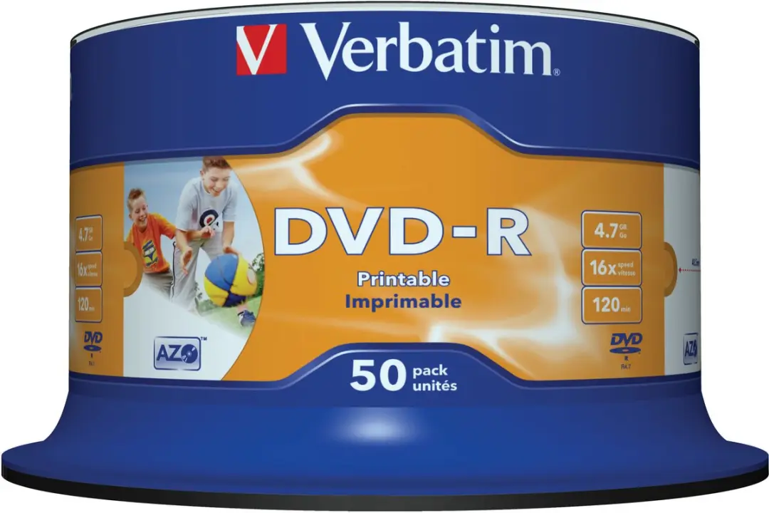 Verbatim 43533 DVD-R 4.7GB - 50 Stuks