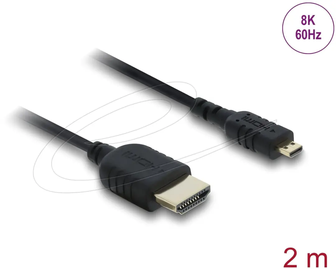 Delock Premium Micro HDMI Kabel 8K 60Hz HDR - 2m