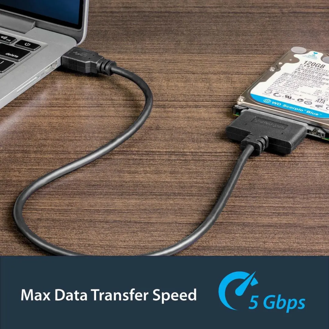 Startech USB3S2SAT3CB USB 3.0 naar SATA III Adapterkabel - Zwart