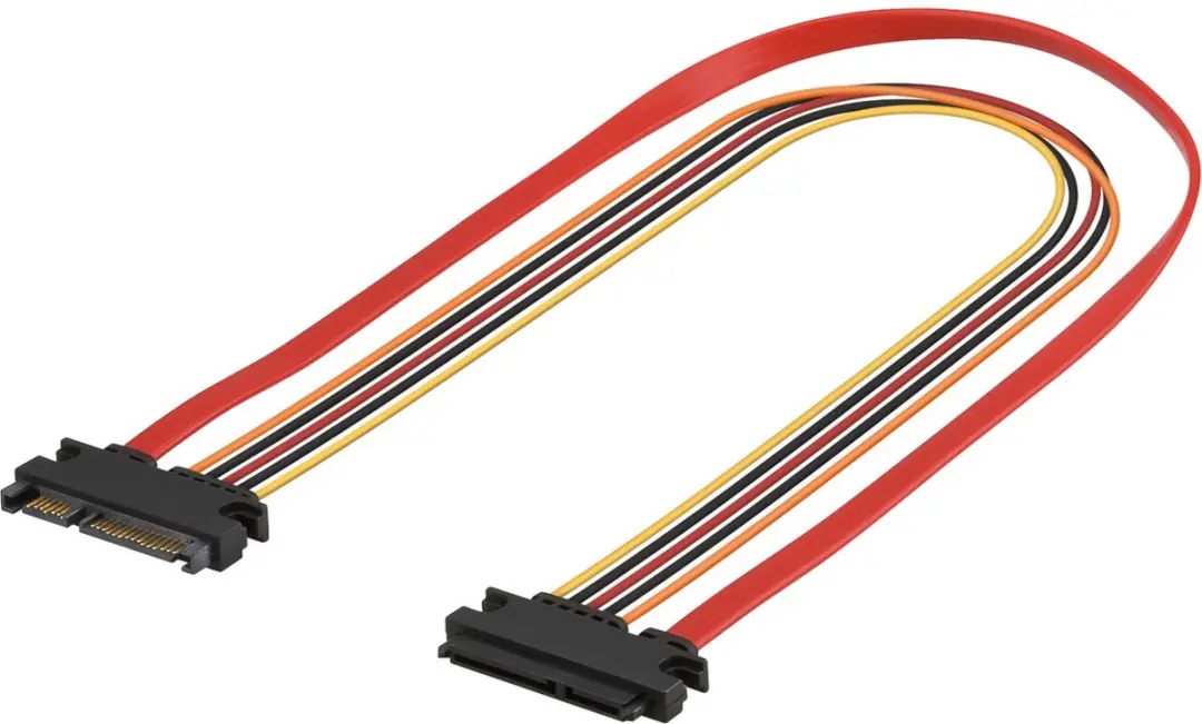 Goobay SATA Verlengkabel 6 Gbit/s - 0,30m - Rood