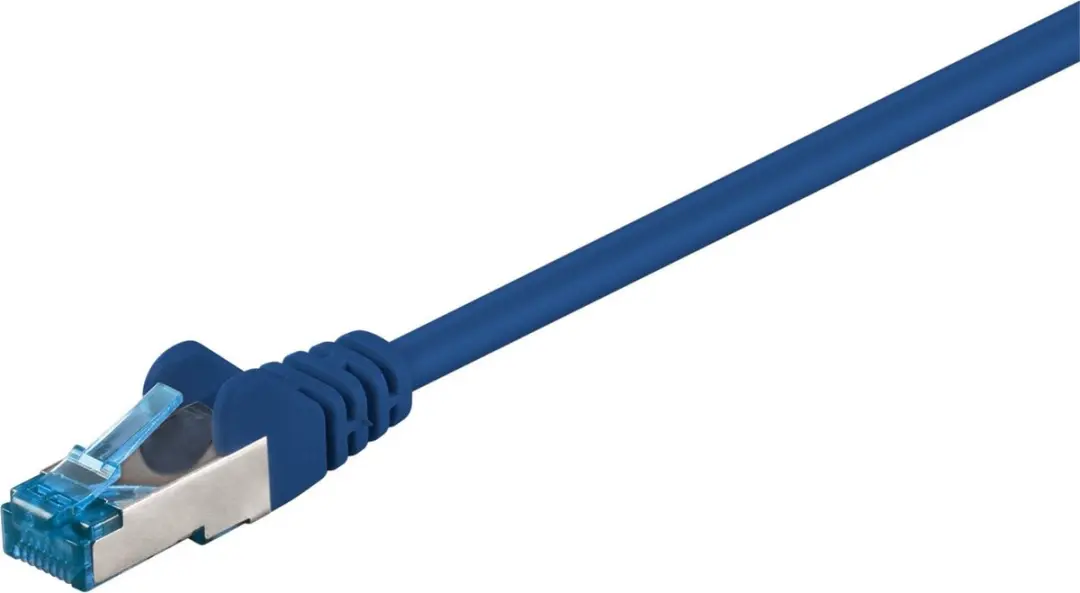 Goobay S/FTP CAT6a 10G Netwerkkabel - 2m - Blauw