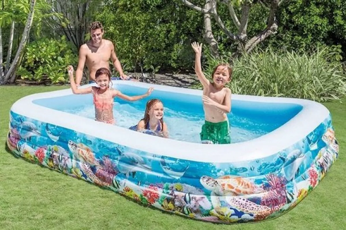 Intex Swim Center 58485 Zwembad - 305x183x56cm - 1020L - Blauw - afbeelding 6 van 6