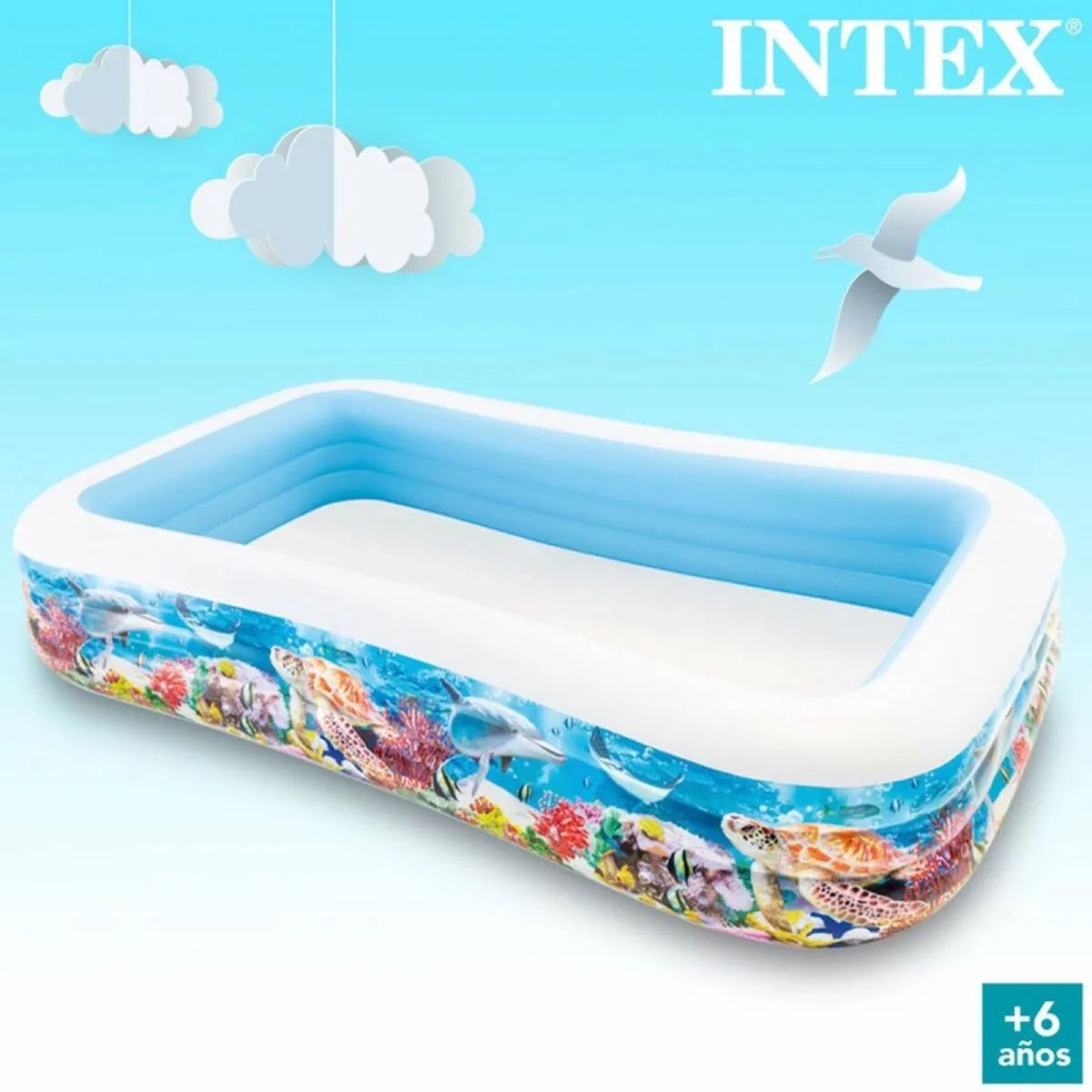 Intex Swim Center 58485 Zwembad - 305x183x56cm - 1020L - Blauw - afbeelding 5 van 6