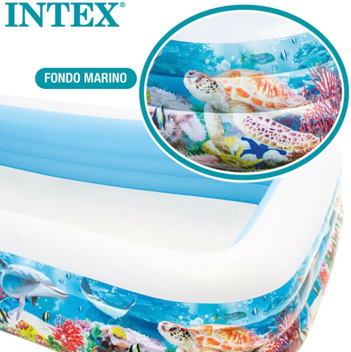 Intex Swim Center 58485 Zwembad - 305x183x56cm - 1020L - Blauw - afbeelding 4 van 6