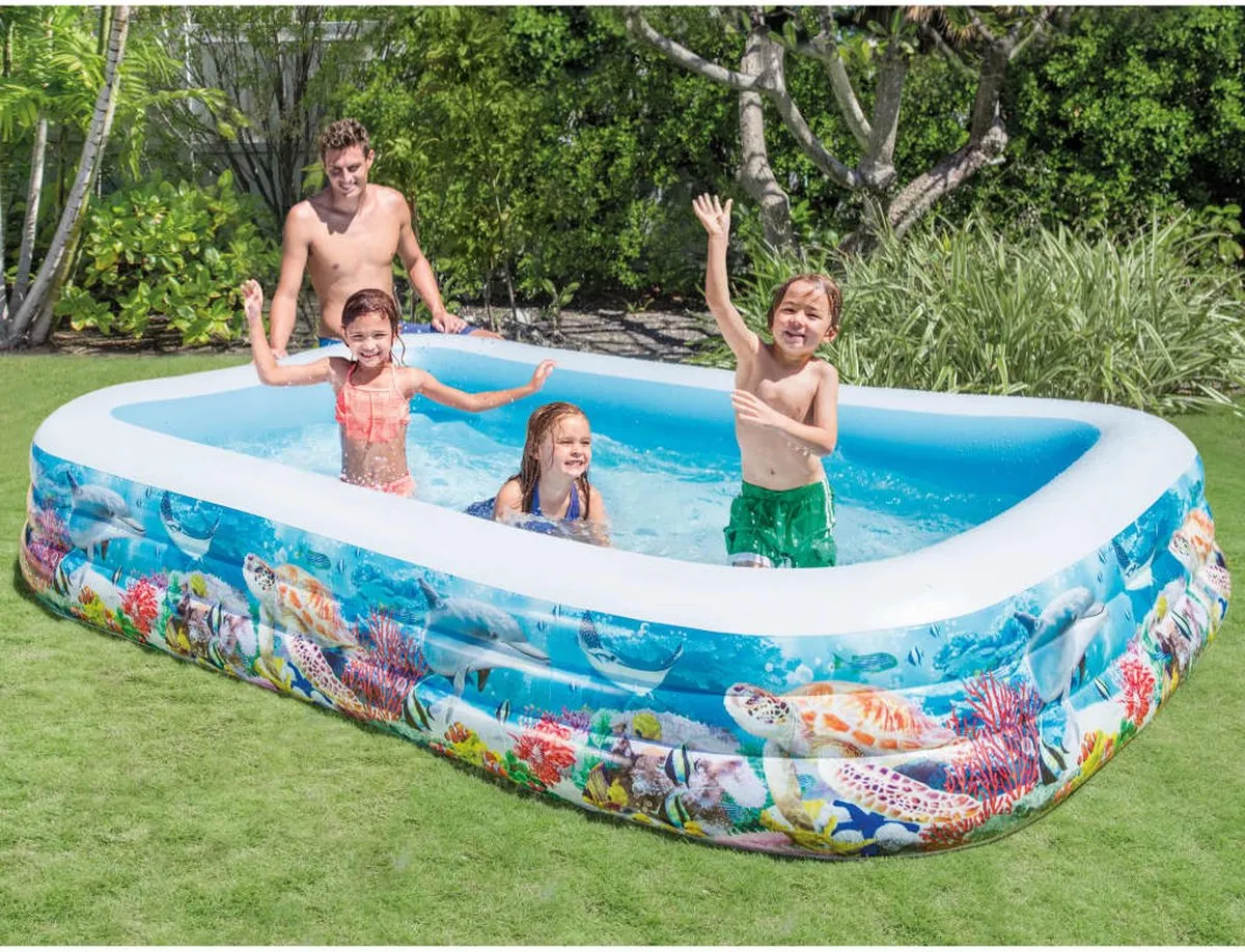 Intex Swim Center 58485 Zwembad - 305x183x56cm - 1020L - Blauw - afbeelding 2 van 6