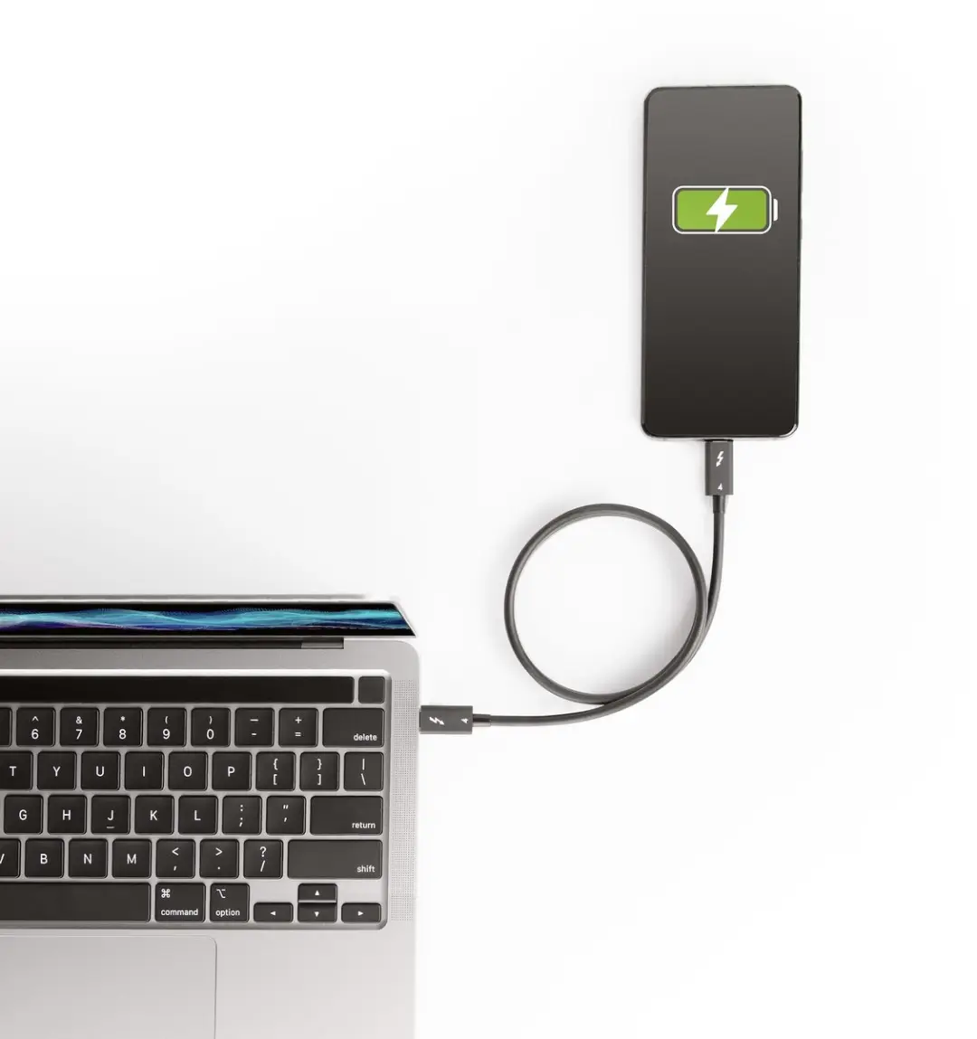 Startech Thunderbolt 4 Kabel 50cm - 40Gbps 100W - Zwart