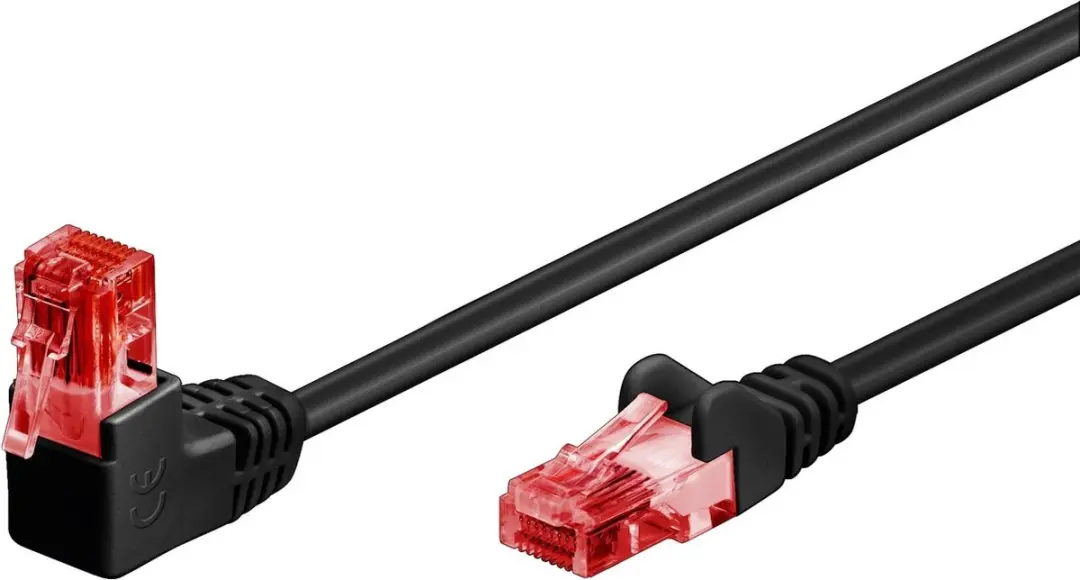 CAT 6 Patchkabel 90° Haaks 10M