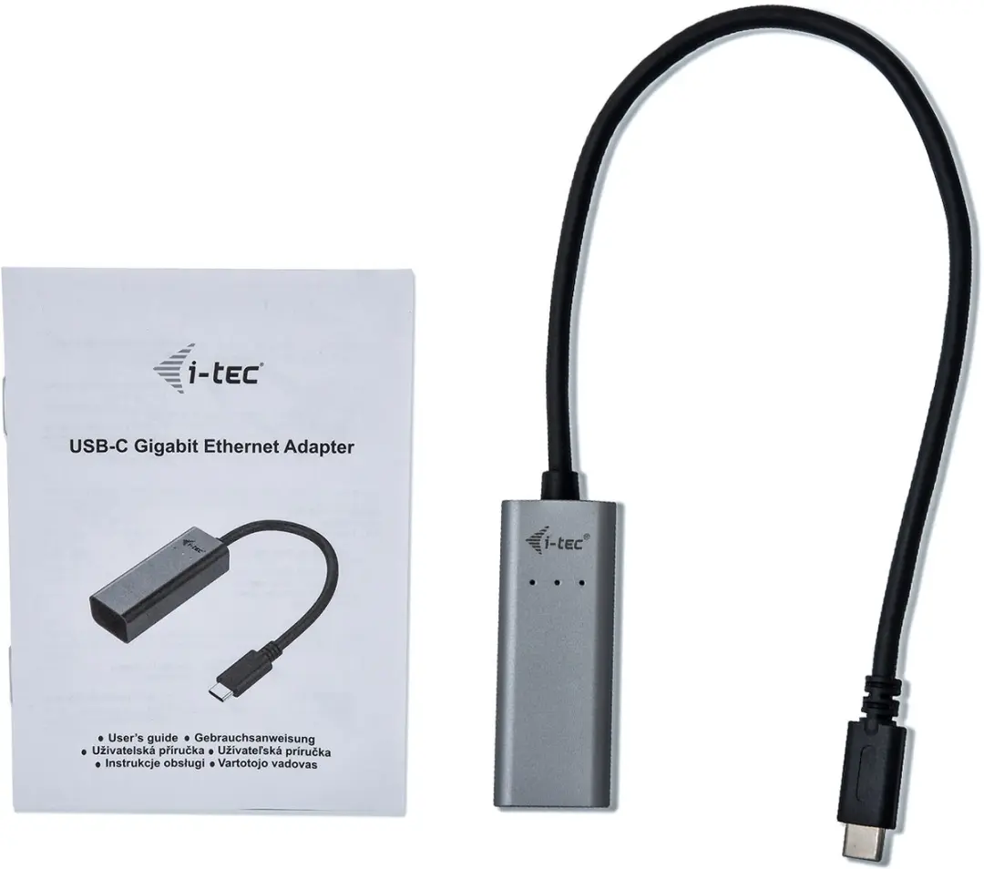I-tec C31METALGLAN USB-C Gigabit Ethernet Adapter - Zwart