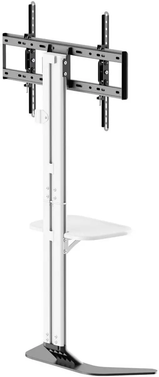 SpeaKa Professional SP-TVS-600 TV-Voet 86" - In hoogte verstelbaar - Wit/zwart