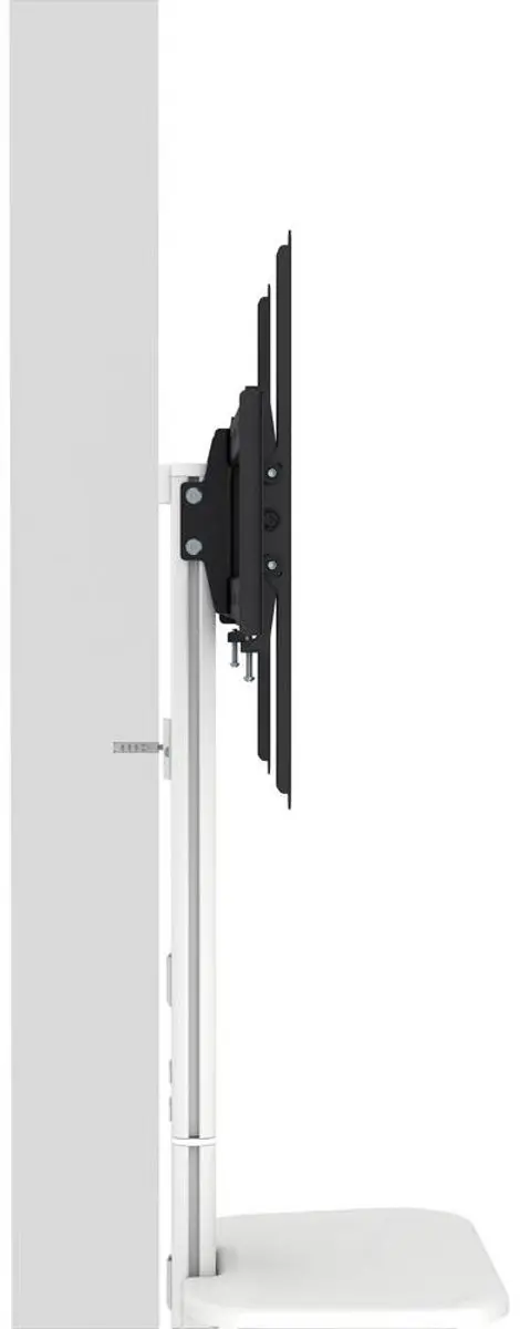 SpeaKa Professional SP-TVS-600 TV-Voet 86" - In hoogte verstelbaar - Wit/zwart