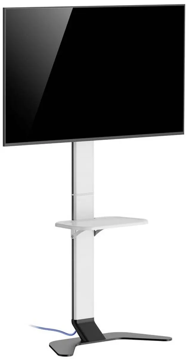 SpeaKa Professional SP-TVS-600 TV-Voet 86" - In hoogte verstelbaar - Wit/zwart