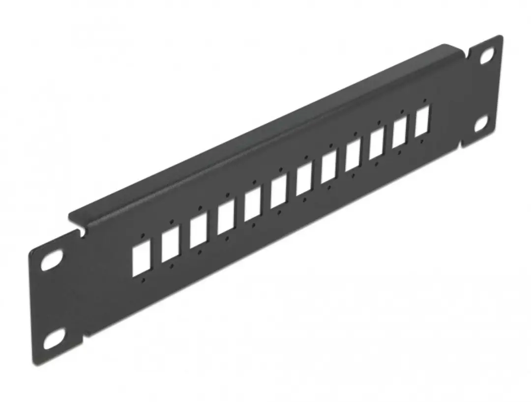 Delock 10" Fiber Optic Patch Panel 12 Port SC/LC