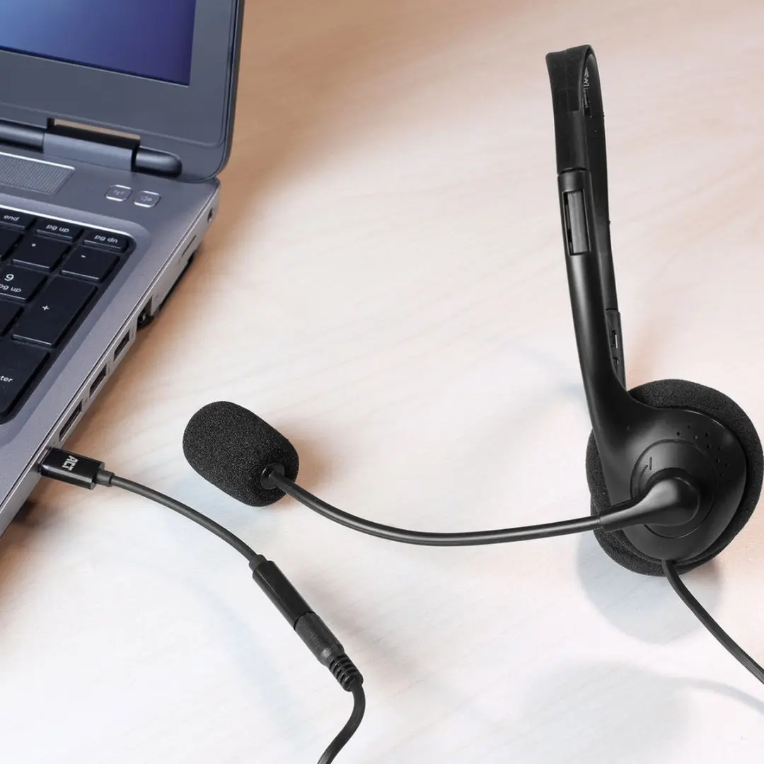 ACT AC7380 USB-C naar 3.5mm Audio Adapter - Zwart