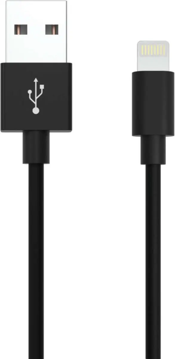 Ansmann USB-A naar Lightning Kabel 1.20m - Zwart - afbeelding 6 van 6