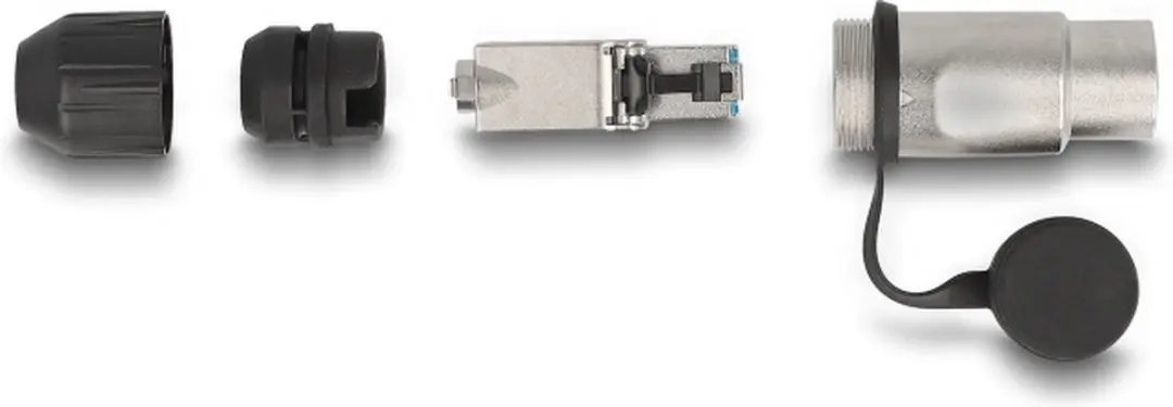 Delock RJ45 Cat.6A Modular Plug - IP66 - Zwart