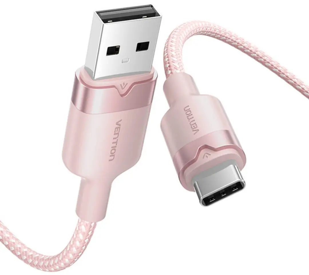 Vention USB 2.0 A naar USB-C Kabel 3A - 1M - Transparant