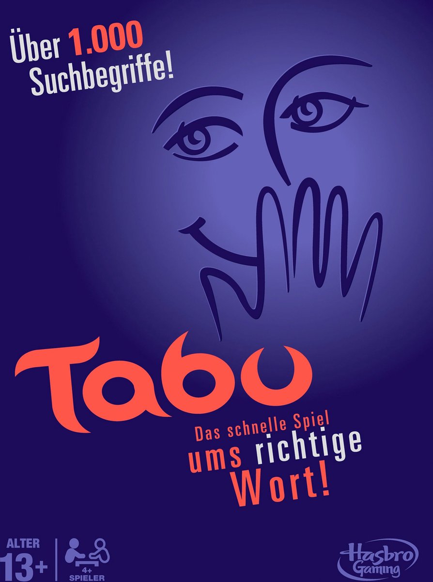 Hasbro Tabu - Woordspel voor 4 tot 10 spelers - Feestspel