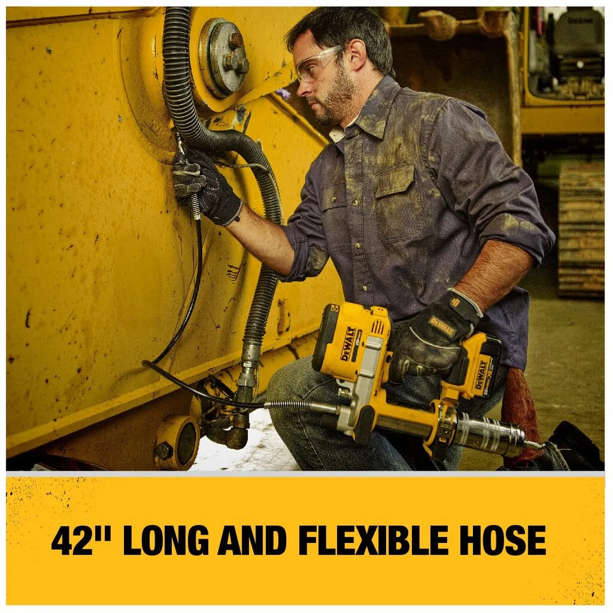 DeWalt DCGG571M1 Vetspuitset 18V - 400ml - 4.0Ah - afbeelding 6 van 6