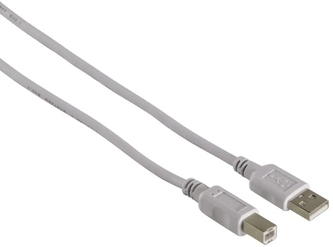 Hama USB Aansluitingskabel A/B 1.5M - Grijs