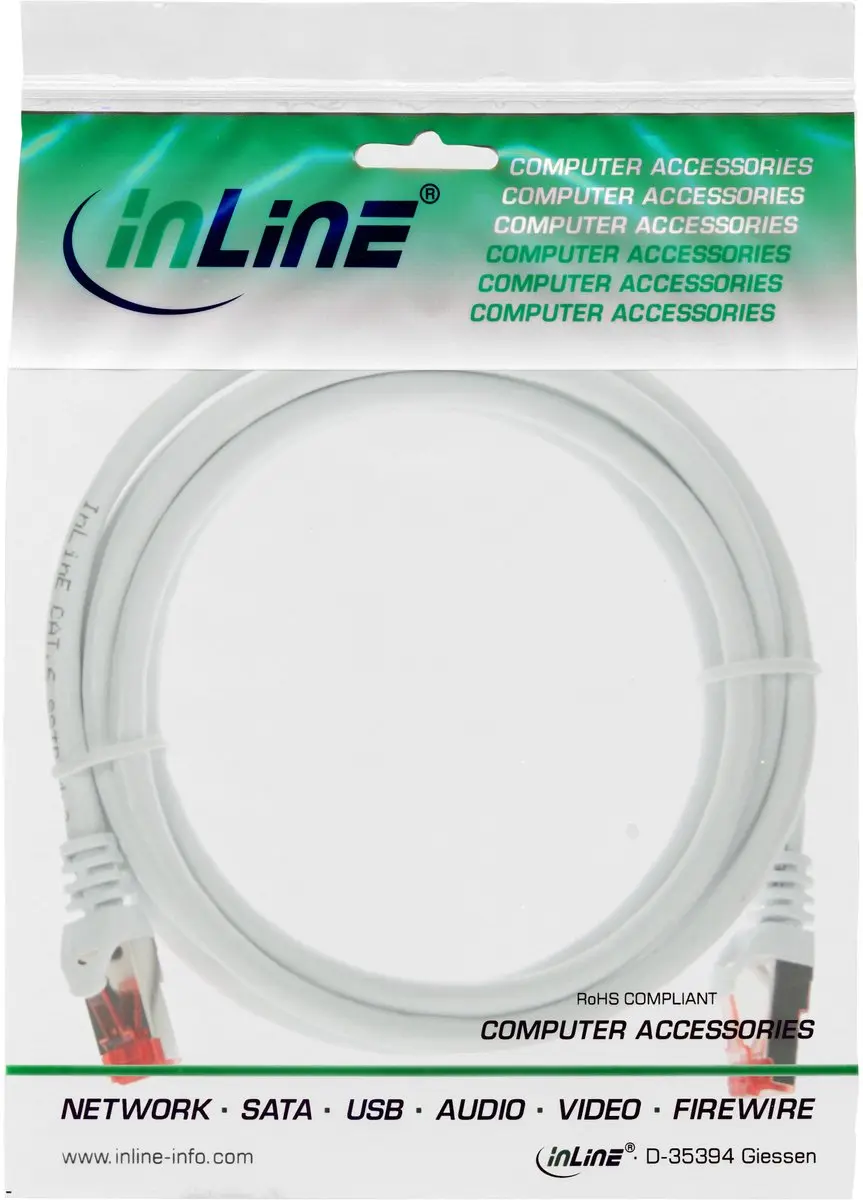 InLine Patchkabel S/FTP Cat.6 3m - Wit