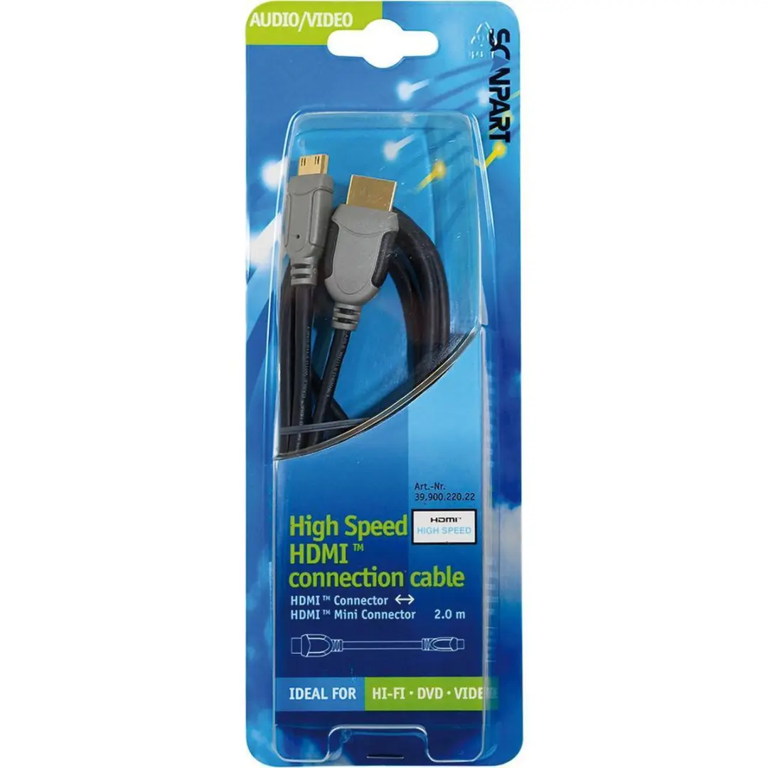 aansluitkabel HDMI High Speed mini 2,0m