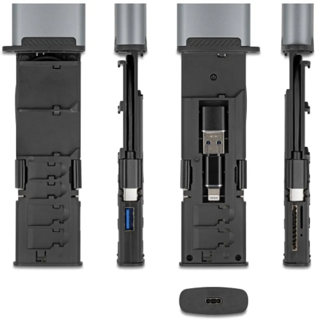 Delock 91018 USB 5Gbps Kaartlezer - SD/MicroSD - Zwart/Grijs