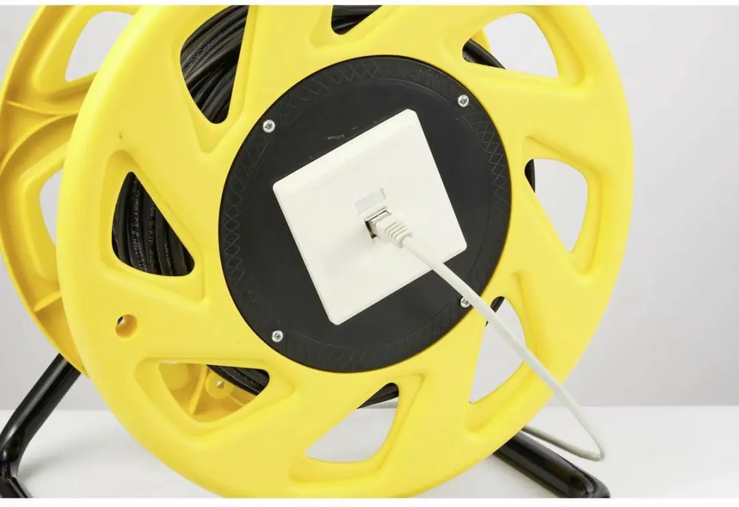 Renkforce CAT 6A Netwerk Kabelhaspel 60m - Zwart
