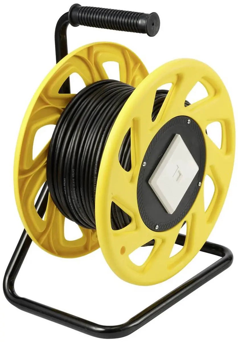 Renkforce CAT 6A Netwerk Kabelhaspel 60m - Zwart