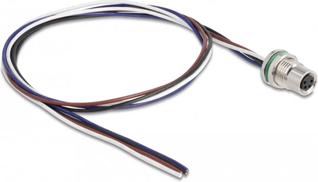 Delock M8 A-coded 4-pin Kabelvrouw 0.5m